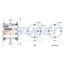 Verwickelte Luftfederbalg passend für FRUEHAUF...