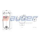 Service & Komplett Luftfederbalg passend für BERGISCHE ACHSEN, ROR ø248x528,5