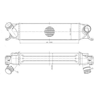 Ladeluftkühler passend für HYUNDAI iLoad 2.5D 07- NRF 309062