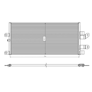 Kondensator, EASY FIT passend für Scania G/P/R 230-480 04- NRF 350389