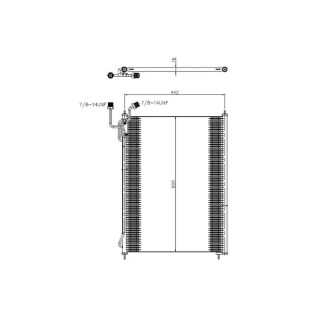 Kondensator, EASY FIT passend für MERCEDES AXOR 02- NRF 350503