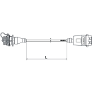 WABCO Kabel mit Geraetesteckdose, ABS 4496150300