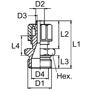 WABCO Gerade Einschraubverschraubung 8938009410