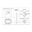 LC8 - Heckleuchte Links, Kennzeichenleuchte und HDSCS 8-polig IVECO Anschlussstecker hinten