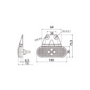 SMD04 LED - LED Seitmarkierungsleuchte 24V gelb