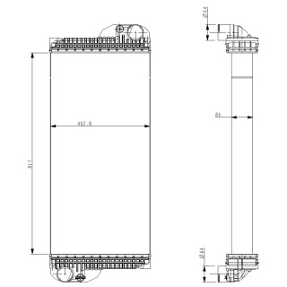 Kühler passend für JOHN DEERE 8420-8520