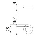 Antirackscheibe, rostfrei, für Ø 16 mm...