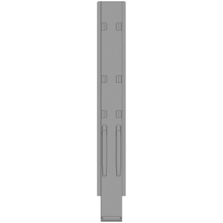 K20 Mittelrunge, Stahl, microZINQ®?5, 1100 mm, ohne Aufnahme