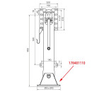 T-Fuß komplett mit Verschraubung JS D04 - M.O.D.U.L