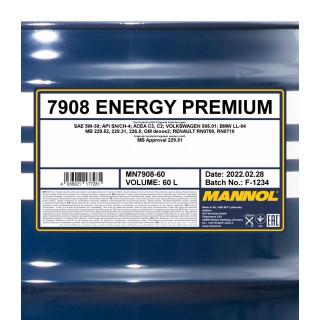 5W-30 Mannol 7908 Energy Premium Motoröl 1 Liter