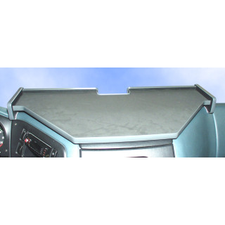 Ablagetisch für DAF XF, mitte, schwarz, mit Aussparung Telematic/Grundig