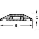 HERTH+BUSS ELPARTS 50265722066 Befestigungssockel, Kabelbinder mit Klebefolie, 28 x 28 mm, 10 Stück