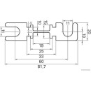 HERTH+BUSS ELPARTS 50295279 Sicherung Strip, 48V, 80 A