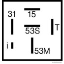 HERTH+BUSS ELPARTS 75614013 Relais, Wisch-Wasch-Intervall 24 V, 2 A, 6 pins passend für HANOMAG HENSCHEL, MERCEDES-BENZ, AUDI, VW, MAN