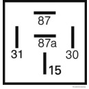 HERTH+BUSS ELPARTS 75614197 Relais, Arbeitsstrom 12 V, 20 A, 5 pins
