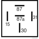 HERTH+BUSS ELPARTS 75614212 Relais, Arbeitsstrom 24 V, 15 A, 5 pins