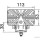 HERTH+BUSS ELPARTS 80690321 Arbeitsscheinwerfer LED, 10-30V