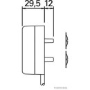 HERTH+BUSS ELPARTS 82710100 Seitenmarkierungsleuchte 12 V, 24 V, W5W, Einzelanschluss passend für MAN F2000, L2000, M 2000 L