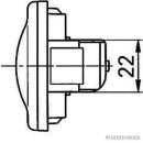 HERTH+BUSS ELPARTS 82710143 Seitenmarkierungsleuchte 12 V, 24 V, LED passend für VOLVO FH, FH12, FH16, FL10, FL12, FM, FM10, FM12, FM9