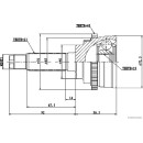 HERTH+BUSS JACOPARTS J2820907 Gelenksatz, Antriebswelle...