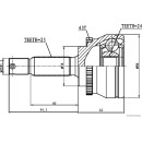 HERTH+BUSS JACOPARTS J2825131 Gelenksatz, Antriebswelle...