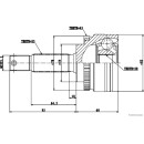 HERTH+BUSS JACOPARTS J2825132 Gelenksatz, Antriebswelle...