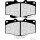 HERTH+BUSS JACOPARTS J3602054 Bremsbelagsatz, Scheibenbremse passend für TOYOTA, LEXUS, VW