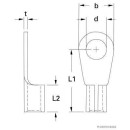 50x HERTH+BUSS ELPARTS 50250060 Lötverbinder 2,5 - 6 mm², Ø 6,5 mm, DIN 46211 A passend für FUTECO