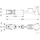 50x HERTH+BUSS ELPARTS 50251458 Crimpverbinder AMP Tyco MCP 1,5, 0,2 - 0,35 mm² passend für MERCEDES-BENZ