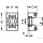 100x HERTH+BUSS ELPARTS 50265712 Befestigungssockel, Kabelbinder mit Schraubanschluss, Ø 4 mm passend für FUTECO