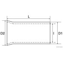 100x HERTH+BUSS ELPARTS 50251715 Quetschverbinder Kabelendhülse, 1,5 mm², DIN 46228