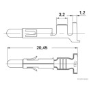 50x HERTH+BUSS ELPARTS 50251835 Crimpverbinder AMP Tyco...