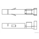 50x HERTH+BUSS ELPARTS 50251836 Crimpverbinder AMP Tyco Mate-N-Lok, 1,5 - 2,5 mm²