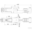 50x HERTH+BUSS ELPARTS 50251871 Crimpverbinder AMP Tyco JPT, 2,8 mm, 1 - 2,5 mm²