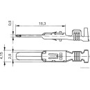 50x HERTH+BUSS ELPARTS 50253245 Crimpverbinder KOSTAL SLK 2,8 ELA, 0,5 - 1 mm² passend für MERCEDES-BENZ