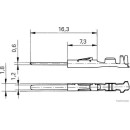 50x HERTH+BUSS ELPARTS 50253386 Crimpverbinder KOSTAL MLK 1,2 ELA-U, 0,35 - 0,5 mm² passend für MERCEDES-BENZ