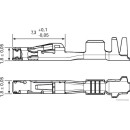 50x HERTH+BUSS ELPARTS 50253478 Crimpverbinder KOSTAL MLK 1,2 Sm, 0,5 - 0,75 mm² passend für MERCEDES-BENZ