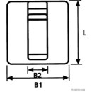 100x HERTH+BUSS ELPARTS 50265738 Befestigungssockel,...