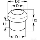 50x HERTH+BUSS ELPARTS 50280108 Kabeldurchführungstülle 11,5 mm, 8 mm