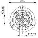 5x HERTH+BUSS ELPARTS 50290952 Steckgehäuse AMP Tyco...