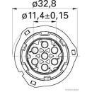 2x HERTH+BUSS ELPARTS 50390118 Steckgehäuse AMP Tyco...