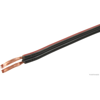 50m HERTH+BUSS ELPARTS 51275025005 Elektroleitung XYFAZ 2 x 0,75 mm², schwarz/rot, PVC passend für REIMO