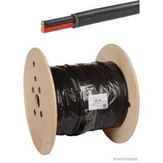 500m HERTH+BUSS ELPARTS 51275146500 Elektroleitung FLYY-fl 2 x 0,75 mm², schwarz/rot, PVC