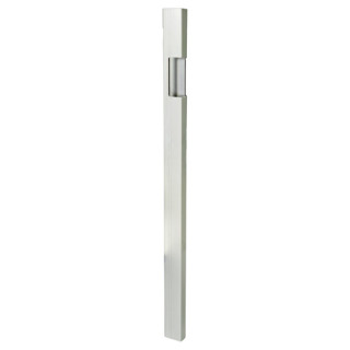 Aluminium Profil 25er Einfassung 621056, 830 mm, links, glatte Seite innen, pressblank, gefräst für Paco-Verschluss (2. Kammer, 152 mm von OK bis Mitte Verschluss)