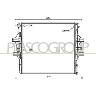 PRASCO FT929R001 Kühler passend für Iveco - Daily