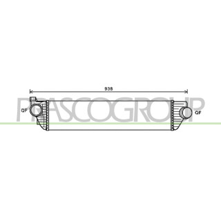 PRASCO RN954N001 Ladeluftkühler passend für Renault - Master