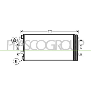 PRASCO OP954C003 Kondensator passend für Opel/Vauxhall - Movano