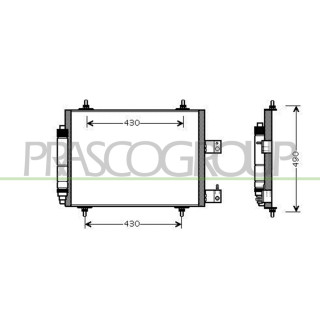 PRASCO CI942C001 Condensor C8 / 807 * 04/02- passend für Citroen - Jumpy / Dispatch