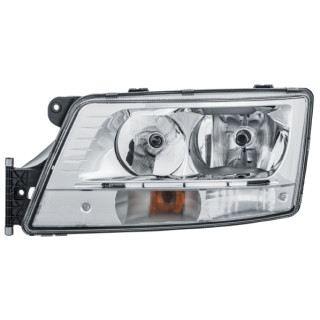 HELLA 1EH 354 987-131 LED/Halogen-Hauptscheinwerfer - links - für u.a. MAN TGX/TGS