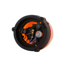 HELLA 2RL 007 337-041 Halogen-Rundumkennleuchte - KL Rotafix - 12/24V - gelb